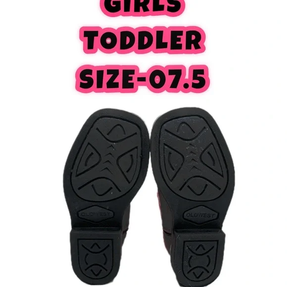 Pink and Brown Western Boots - Picture 6 of 10